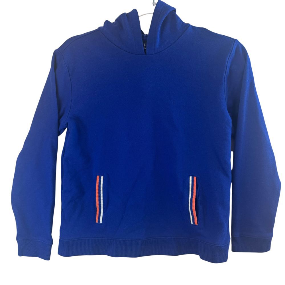 Janie and Jack Royal Blue Hooded Sweatshirt Kids Athletic Casual Zip Up Size 14